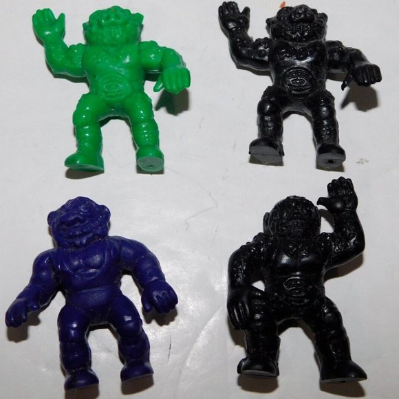 TMAC Other - Lot 4 VTG 1986 Weird Balls Flyweight Wrestlers 2" Figures Madballs TMAC